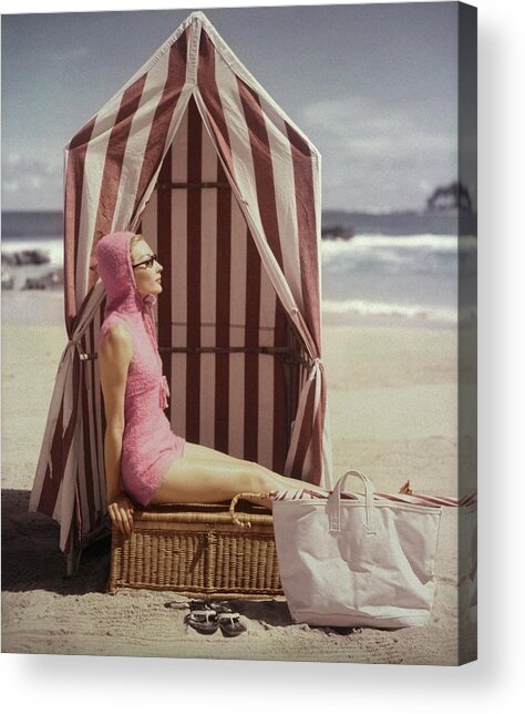 Retro Beach Vibes Acrylic Print