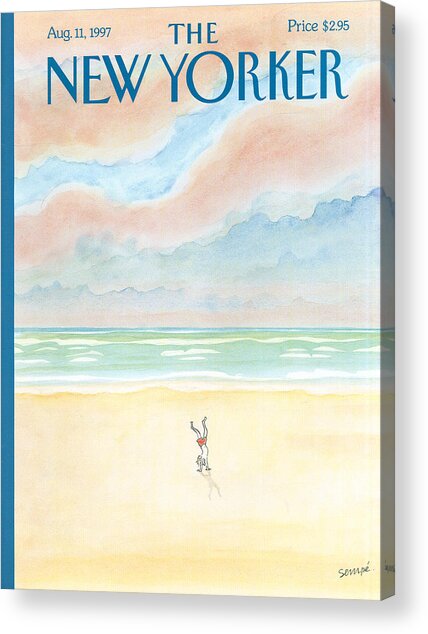 Solitary Beach Handstand Acrylic Print