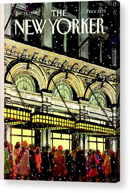 The New Yorker Cover - January 18th, 1988 Acrylic Print