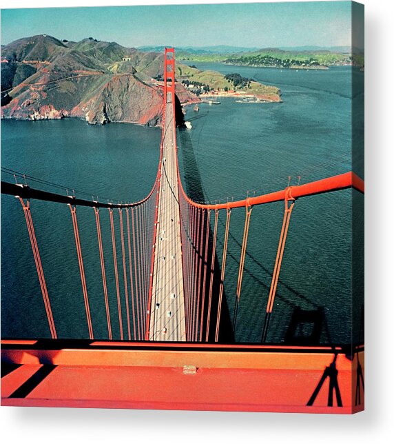 Golden Gate Bridge Aerial View Acrylic Print
