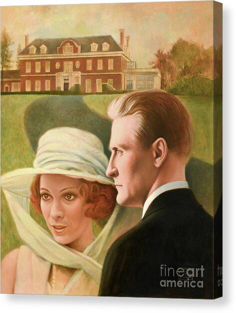 F. Scott Fitzgerald Canvas Art Print by Gregory Rudd