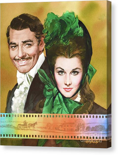 Gone With The Wind Canvas Art Print by Tom McNeely