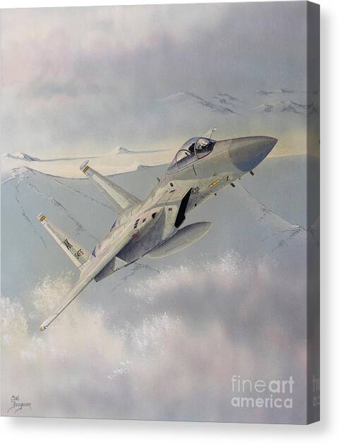 McDonnell Douglas F-15 Eagle Canvas Art Print by Steve Ferguson