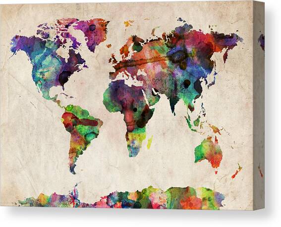 Map Canvas Prints