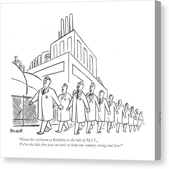 From The Cyclotron Of Berkeley To The Labs Canvas Art Print by Frank Modell