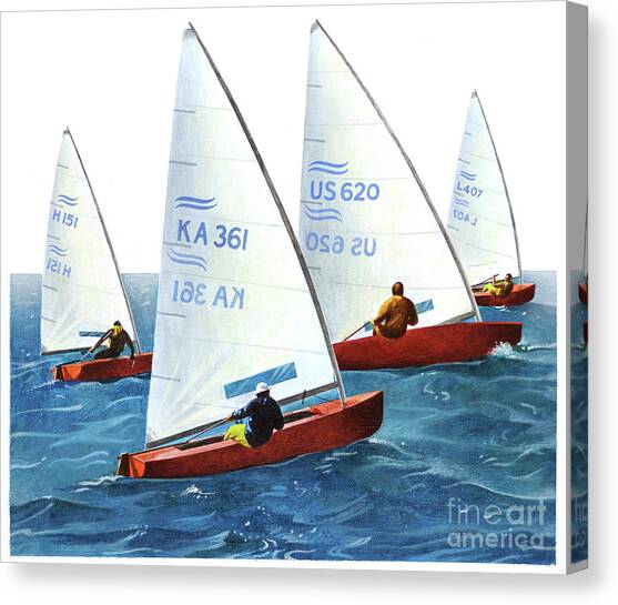 Olympic Yachting Canvas Art Print by Ross Goode