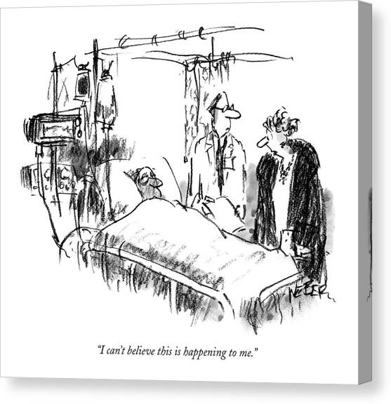 I Can't Believe This Is Happening To Me Canvas Art Print by Robert Weber
