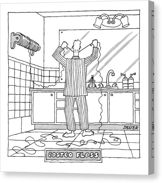 New Yorker April 27th, 2009 Canvas Art Print by Jack Ziegler