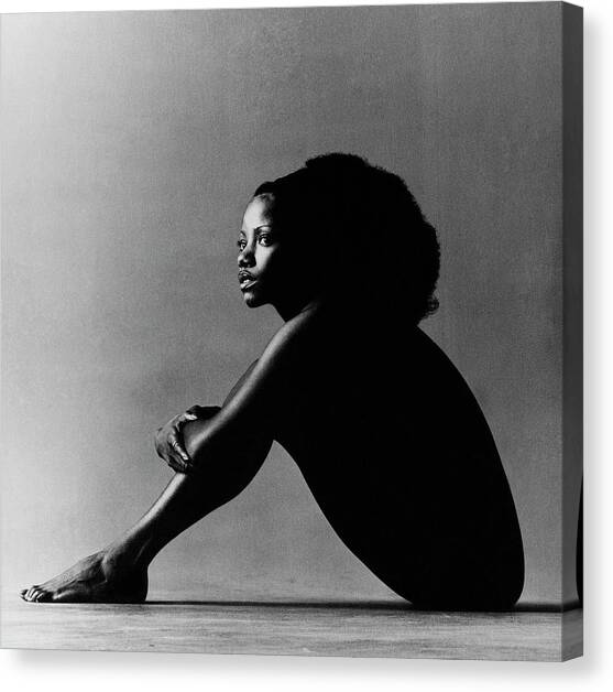 Portrait Of Melba Moore Canvas Art Print by Jack Robinson