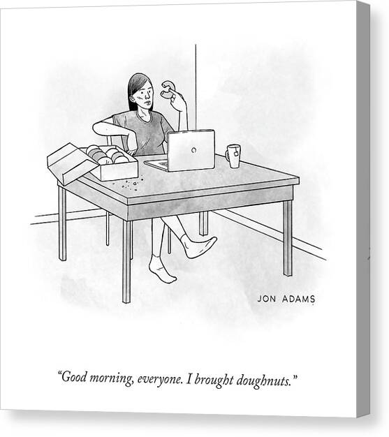 Good Morning Canvas Art Print by Jon Adams