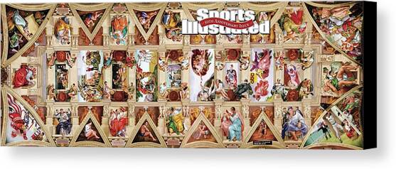 The Sistine Chapel Of Sports, 50th Anniversary Issue Sports Illustrated Cover Canvas Art Print by Sports Illustrated