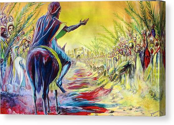 Palm Sunday #1 Canvas Art Print by Evans Yegon