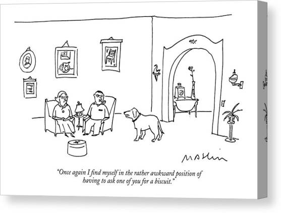 Once Again I Find Myself In The Rather Awkward Canvas Art Print by Michael Maslin