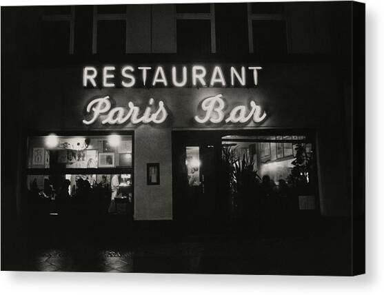 The Paris Bar Canvas Art Print by Dominique Nabokov