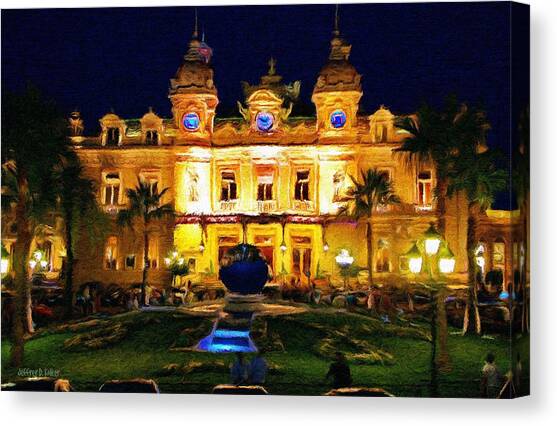 Casino Monte Carlo Canvas Art Print by Jeffrey Kolker