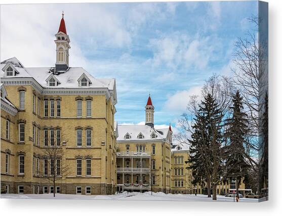 Traverse City State Psychiatric Hospital Canvas Art Print by Steve L'Italien
