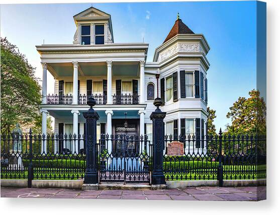 Garden District, New Orleans, La #1 Canvas Art Print by Claudia Uripos