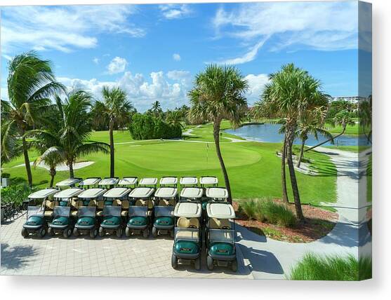 Golf Course #5 Canvas Art Print by Laura Zeid