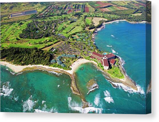 Hawaii, Oahu, Turtle Bay Resort Canvas Art Print by Douglas Peebles