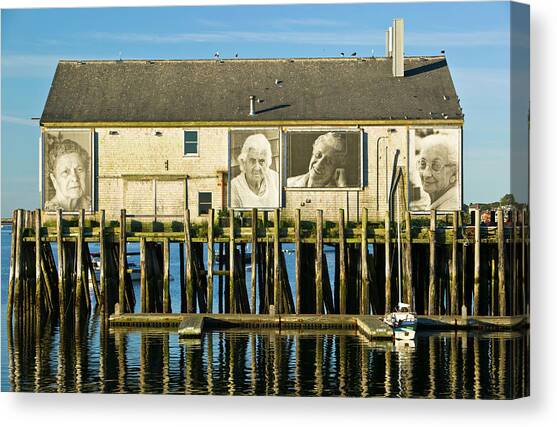 Norma Holt Photo Exhibit, Cape Cod, Ma Canvas Art Print by Walter Bibikow