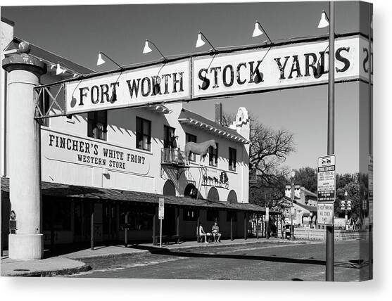 Fort Worth Stockyards Canvas Art Print by KC Hulsman
