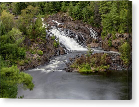 Onaping Falls Near Sudbury, Ontario 4 Canvas Art Print by John Twynam