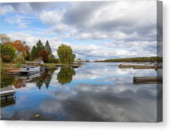 Scenic Rockport Ontario Marina 1 Canvas Art Print by John Twynam