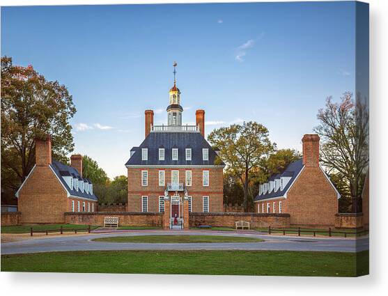 The Palace on a Late Afternoon in October Canvas Art Print by Rachel Morrison