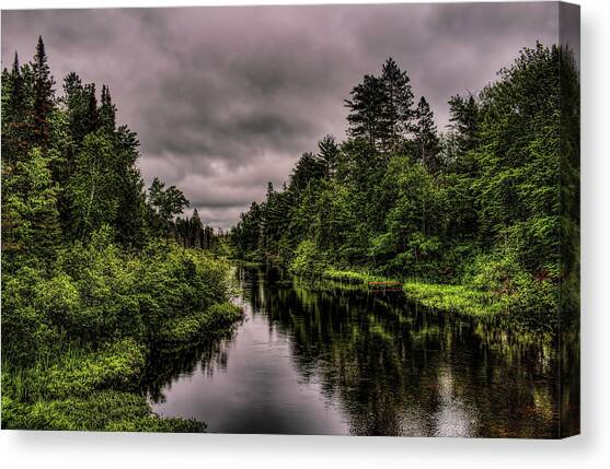 Wisconsin River Headwaters Canvas Art Print by Dale Kauzlaric