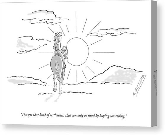 That Kind Of Restlessness Canvas Art Print by Anne Fizzard