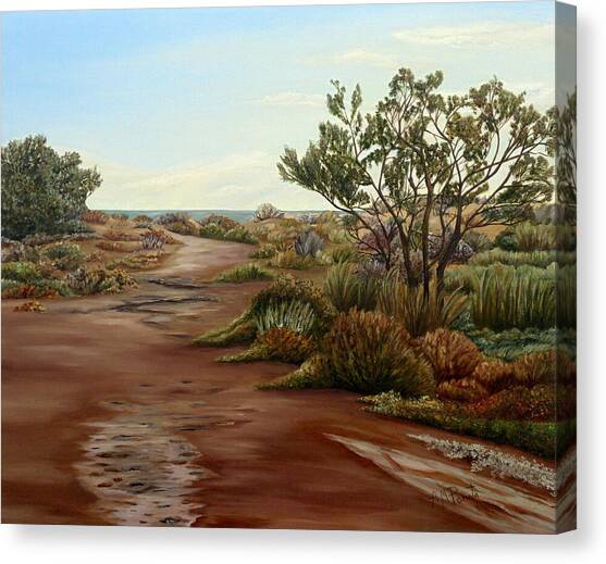 Genoveses' Walk Canvas Art Print by Angeles M Pomata