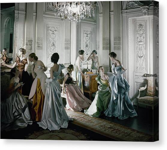 Charles James Gowns Canvas Art Print by Cecil Beaton