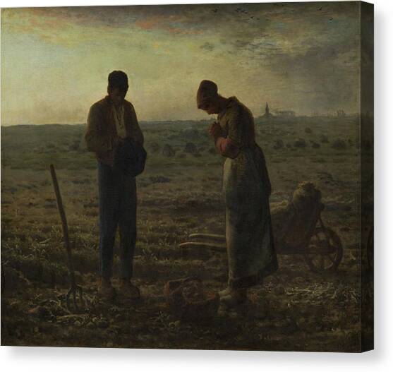 The Angelus Canvas Art Print by Jean-francois Millet
