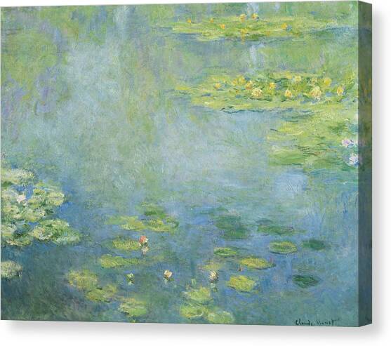 Waterlilies Canvas Art Print by Claude Monet