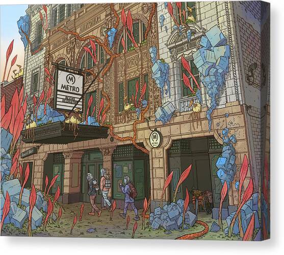 Metro Chicago Canvas Art Print by EvanArt - Evan Miller