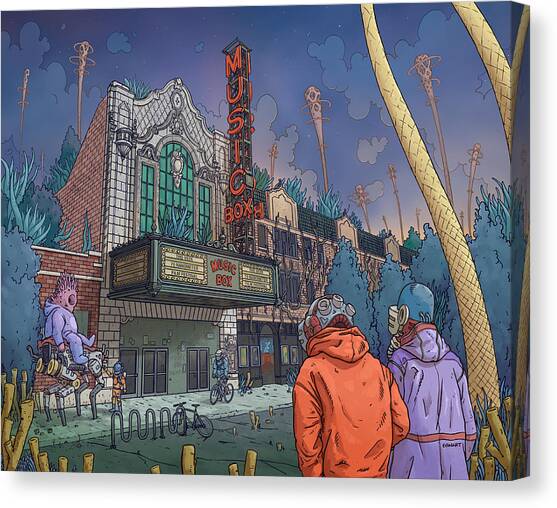 Music Box Canvas Art Print by EvanArt - Evan Miller