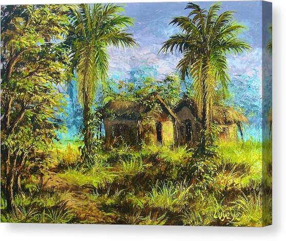 Forest House #2 Canvas Art Print by Luyeye