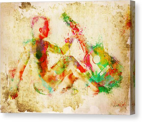 Music Man Canvas Art Print by Nikki Marie Smith