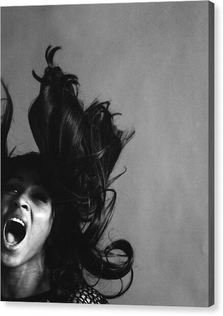 Dynamic Expression in Motion Canvas Print