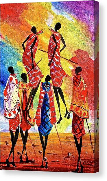 L 129 Canvas Art Print by Albert Lizah