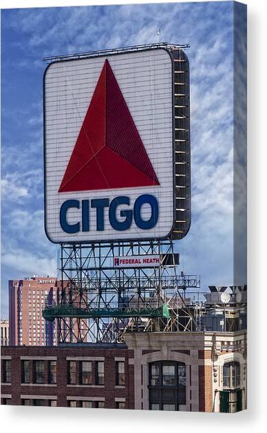 Citgo Sign Kenmore Square Boston Canvas Art Print by Susan Candelario
