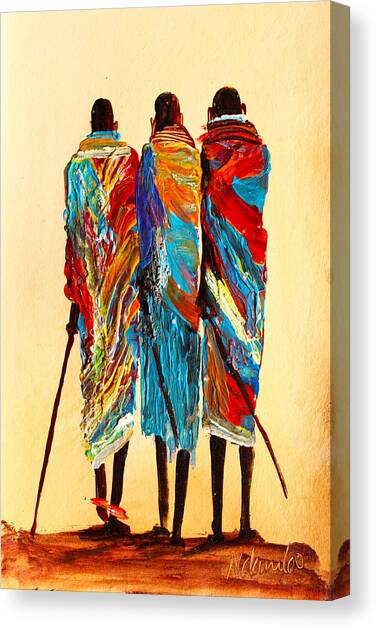 N 106 Canvas Art Print by John Ndambo