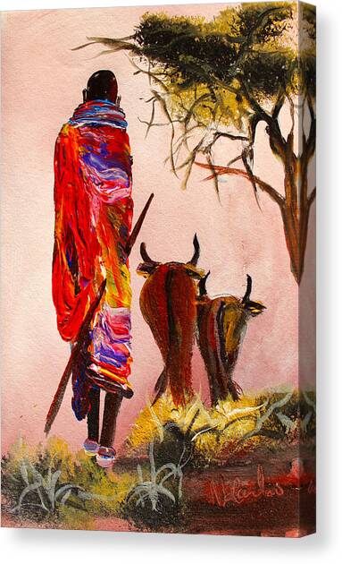 N 112 Canvas Art Print by John Ndambo