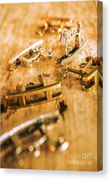 Ornate rocking horse memoirs Canvas Art Print by Jorgo Photography