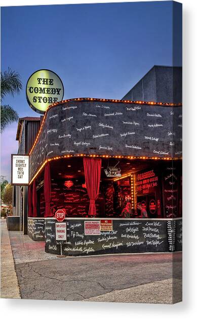 California, West Hollywood, The Comedy Store Canvas Art Print by Claudia Uripos