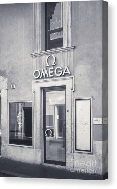 Rome Bw - Omega Store Canvas Art Print by Stefano Senise