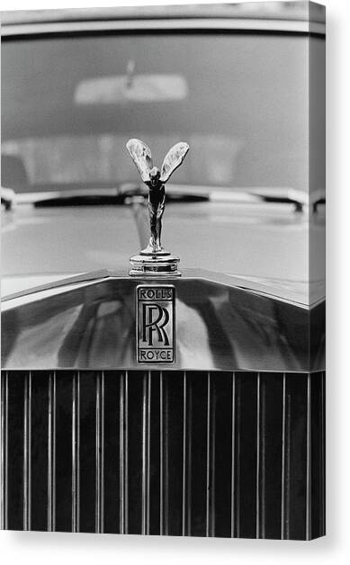 A 1974 Rolls Royce #1 Canvas Art Print by Peter Levy