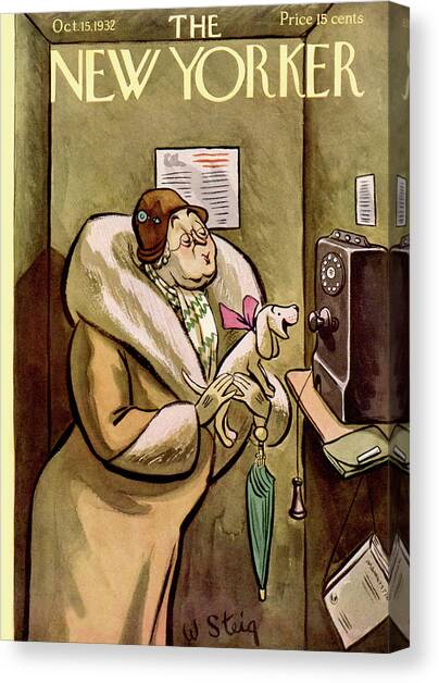 New Yorker October 15th, 1932 Canvas Art Print by William Steig