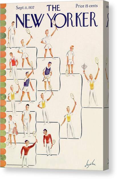 New Yorker September 11, 1937 Canvas Art Print by Constantin Alajalov