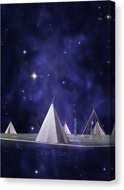 One Tribe Canvas Art Print by Laura Fasulo